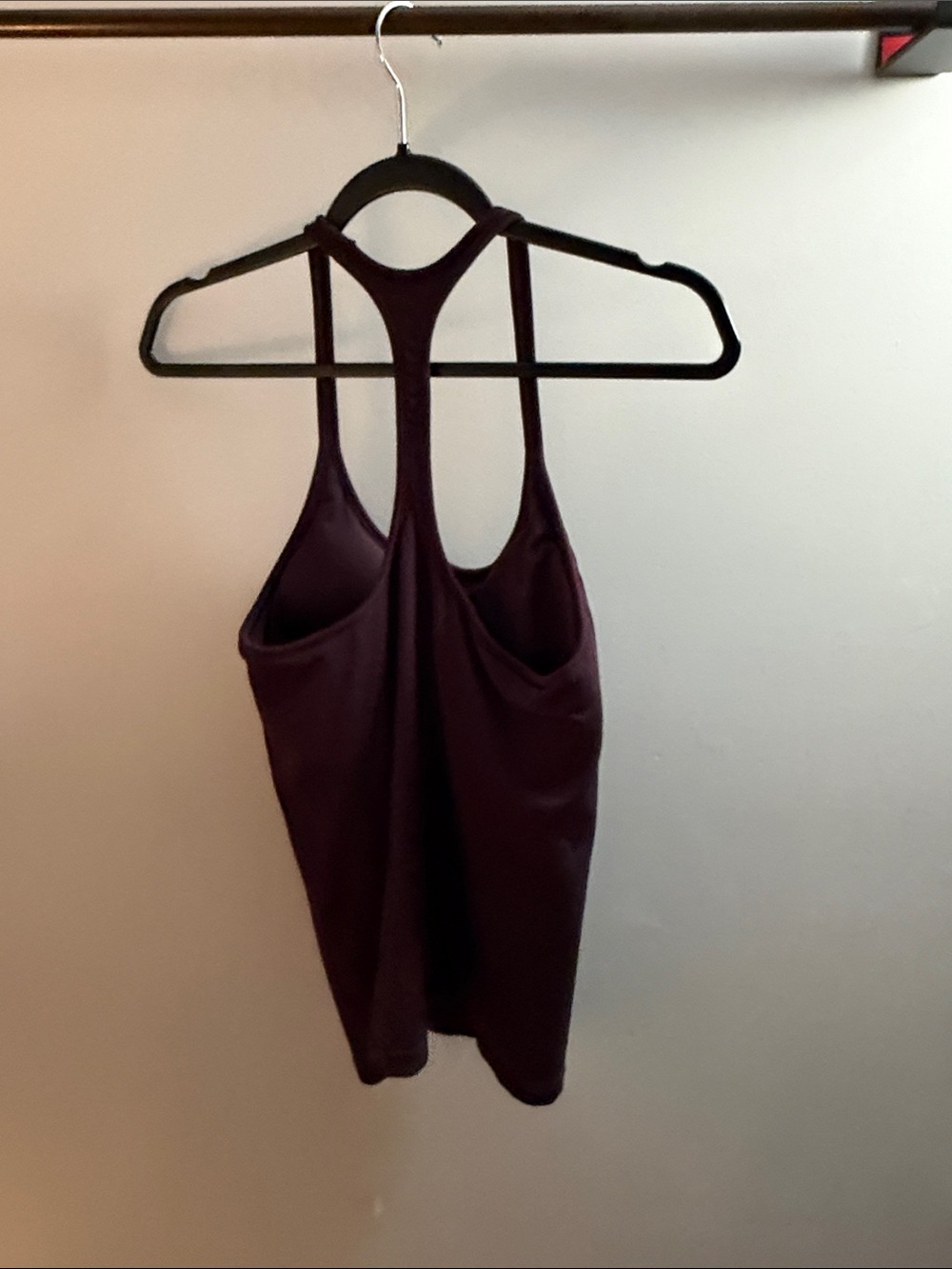 Athleta Plum Ribbed Racerback Tank - Picture 4 of 5